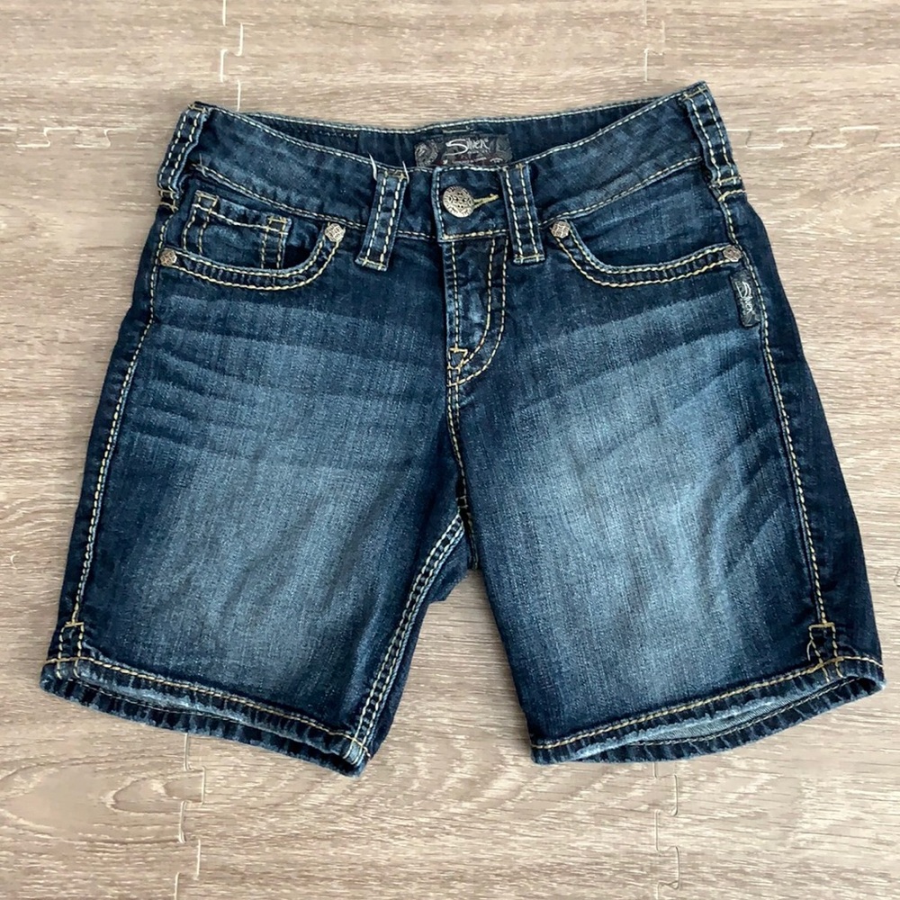 Silver Suki Denim Shorts